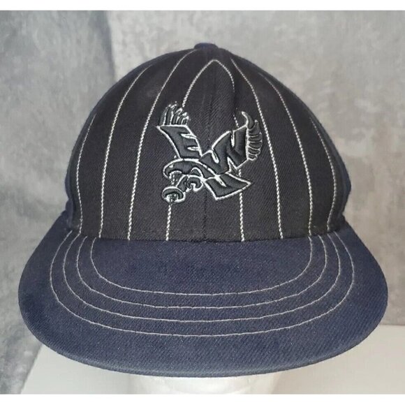 Zephyr Other - Black pinstripe Eastern Washington lined Zephyr Fitted 7 3/8 Blue Cap Eagles Hat